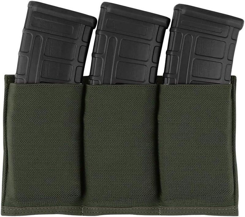 KRYDEX Molle 5.56mm Single/Double/Triple Magazine Pouch Speed Mag Pouches for .223 5.56 Magazine - Image 1